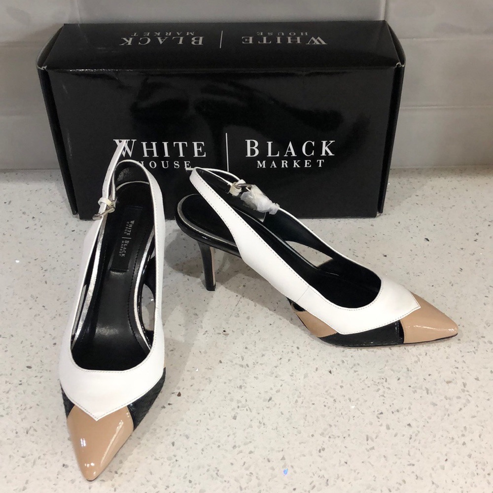 NEW White House Black Market Slingback Shoes